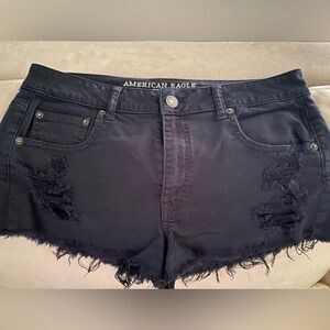 American Eagle Jet Black Jean Shorts